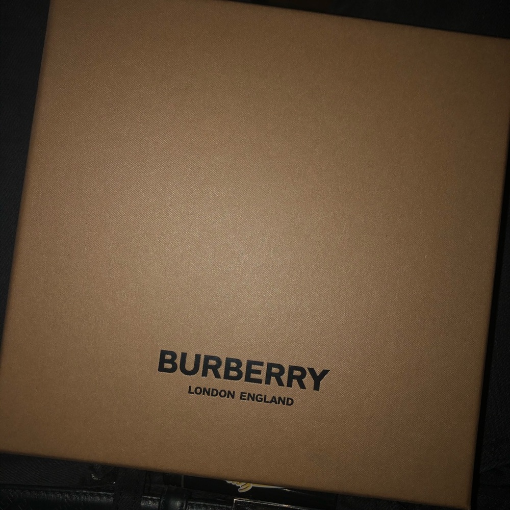 Burberry belt black leather monogram TB belt - Picture 3 of 5